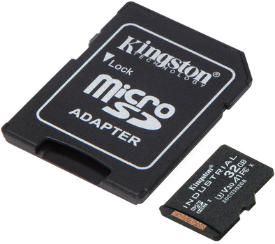 Kingston microSDHC 32 GB Industrial Class 10 UHS-I V30 A1 + SD-адаптер (SDCIT2 / 32 GB)