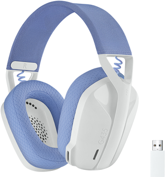 Słuchawki Logitech G435 LIGHTSPEED Bezprzewodowy zestaw słuchawkowy do gier — biały (981-001074)