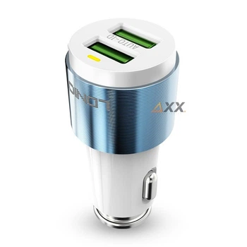Автомобильное зарядное устройство для телефона (АЗУ) USB Ldnio 2 x USB-A 5V/2.1A 10.5W Blue (C403)