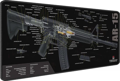 Игровая поверхность (Коврик для мышки) SHLab AR-15 SHM-721 (70х30 см) (30926)