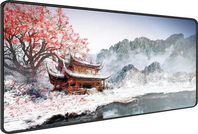 Игровая поверхность (Коврик для мышки) SHLab Дом в Снегу SHM-858 (70х30 см) (30932)