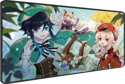 Игровая поверхность (Коврик для мышки) SHLab Genshin Impact Venti and Klee SHM-859 (70х30 см) (30918)
