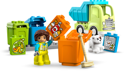 Zestaw klocków LEGO DUPLO Ciężarówka recyklingowa 15 elementów(10987)