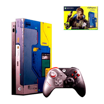 Консоль Microsoft Xbox One Cyberpunk 2077 Limited Edition X 1TB Yellow Blue + Коробка Б/У