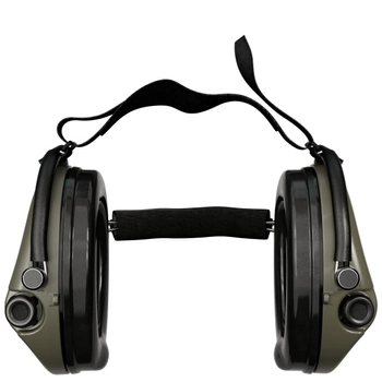 Активні навушники для стрільби MSA Sordin Supreme Pro-X Green із заднім тримачем