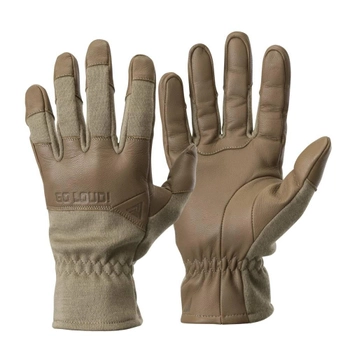 Тактические перчатки Direct Action Crocodile FR Gloves Long® Goatskin Brown GL-CRFL-NMX-LTC