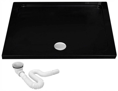 Душевой поддон акриловый REA SAVOY BLACK 90X90 (REA-K4803)
