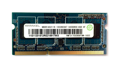 пам'ять Ramaxel 4Gb DDR3 SO-DIMM 1600 C11 ( RMT3170EB68F9W-1600)