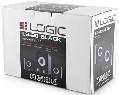 Zestaw głośników 2.1 Logic Concept LS-20 11 W USB Czarny (GY-0LS20-BLA-2)