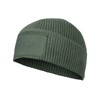Шапка тактическая Range beanie cap® - Grid fleece Helikon-Tex Olive green (Олива) M-Regular