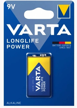 Батарейка VARTA LONGLIFE Power 9V/6LR61 (4922 121411)