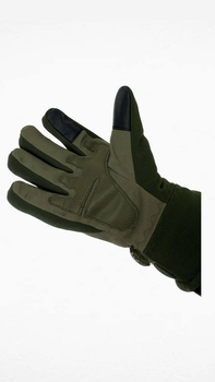 Тактичні зимові рукавички на хутрі олива M