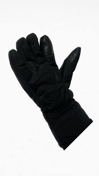 Тактичні зимові рукавички на хутрі чорні L