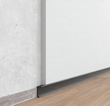 Плинтус скрытого монтажа ALUconcept SLPM-20 (2600 мм), ЧЁРНЫЙ
