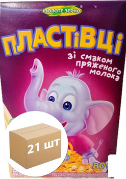 Хлопья кукурузные Пряженое молоко 80г упаковка 21шт (89784)