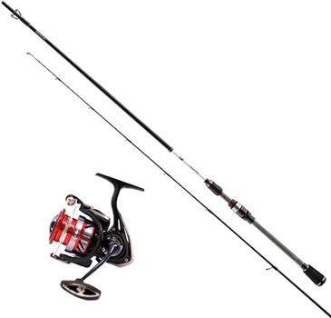 Набір для риболовлі Вудилище спінінгове Daiwa Silver Creek 2020 L Spin 2.2 м 5-21 г + Котушка Daiwa 18 Ninja LT3000-C