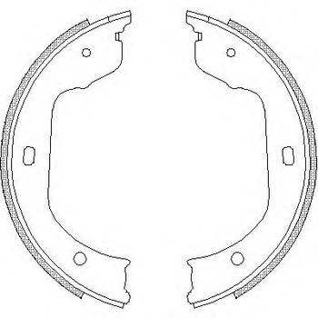 Колодка гальм. барабан. BMW, RENAULT, VW задн. вир-во Remsa Remsa (474000)