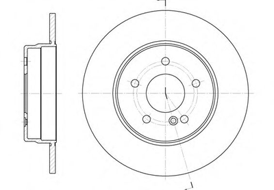 Диск гальмівний MB CLC-CLASS задн. вир-во REMSA Remsa (655500)