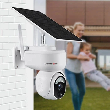 Камера на солнечной батарее LS VISION 4MP 2K Wifi LS-4GS10 белая (1012-184-00)