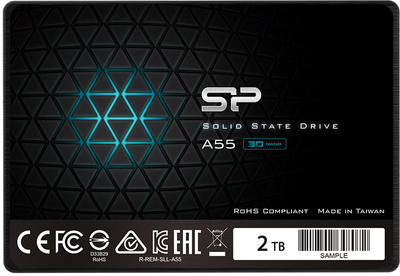 Dysk SSD Silicon Power A55 2TB 2.5" SATAIII SLC (SP002TBSS3A55S25)