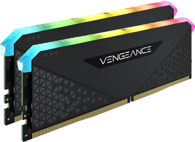 RAM Corsair DDR4-3200 32768MB PC4-25600 (zestaw 2x16384) Vengeance RGB RS Czarny (CMG32GX4M2E3200C16)