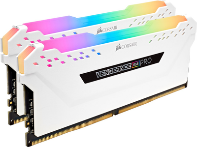 RAM Corsair DDR4-3200 32768MB PC4-25600 (zestaw 2x16384) Vengeance RGB Pro biały (CMH32GX4M2E3200C16W)