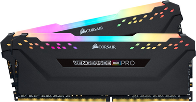Оперативна пам'ять Corsair DDR4-2666 16384MB PC4-21300 (Kit of 2x8192) Vengeance RGB Pro Black (CMW16GX4M2A2666C16)