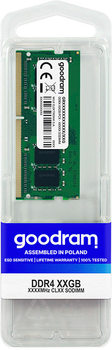 RAM Goodram SODIMM DDR4-2400 16384MB PC4-19200 (GR2400S464L17/16G)