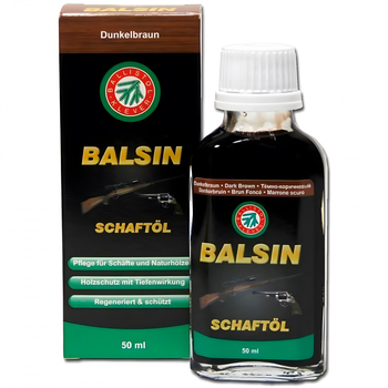 Масло Ballistol для догляду за деревом BALSIN Stockoil 50 мл Dark Brown