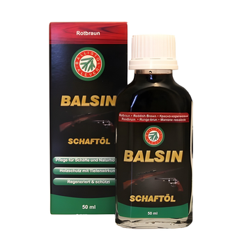 Масло Ballistol для догляду за деревом BALSIN Stockoil 50 мл Reddish Brown