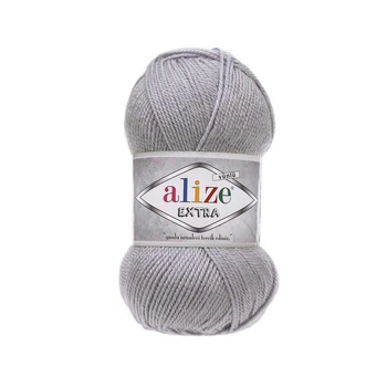 Пряжа для ручного и машинного вязания Alize EXTRA (Экстра) акрил 52 серый