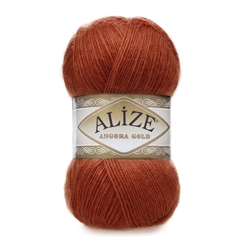 Турецкая пряжа для вязания Alize Angora Gold (ангора голд) 36 терракот