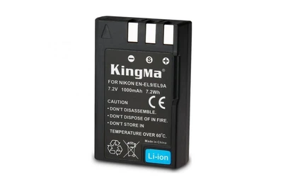 Аккумулятор Kingma Nikon EN-EL9 (1000 mAh) для D3000 D40 D40x D5000 D60 (Premium Quality)