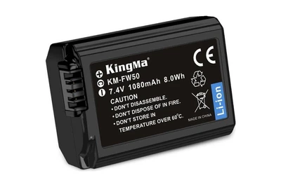 Аккумулятор Kingma Sony NP-FW50 (1080 mAh) для Alpha a7 Alpha a7s Alpha A6000 NEX-5 NEX-6 (Premium Quality)