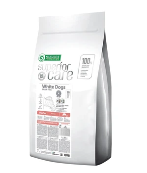 Сухой корм Nature's Protection Superior Care White Dogs Grain Free Starter All Breeds для щенков всех пород с белой шерстью 17 кг (арт NPSC45992)