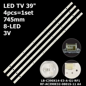 LED підсвітка TV 39" LB-C390X14-E3-A-G1-RF1 RF-AC390E32-0801S-11 A4 4pcs=1set