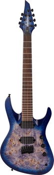 Електрогітара JACKSON PRO SIGNATURE CHRIS BRODERICK SOLOIST HT7P GLOSS TRANSPARENT BLUE (232378)