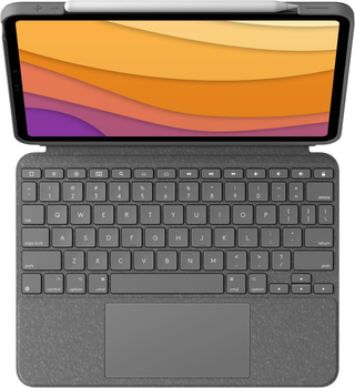 Обкладинка-клавіатура Logitech Combo Touch for Apple iPad Air 10.9" 4th 5th Gen Grey (920-010272)