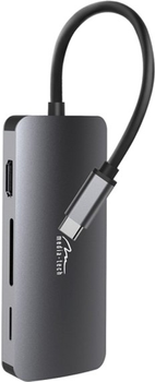Док-станція Media-Tech Hub Pro 8-in-1 USB3.1 Type-C - HDMI/USB 3.0x3/RJ45/SD(Micro)/PD 100W (MT5044)