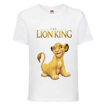 Футболка детская Король Лев (Lion King) белая (LK-simba-2-white) 152 см