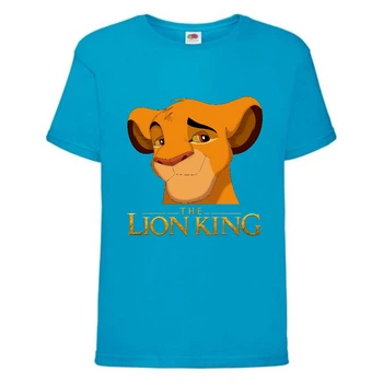 Футболка дитяча Король Лев (Lion King) блакитна (LK-simba-blue) 116 см