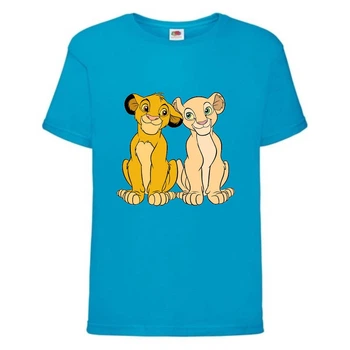 Футболка дитяча Король Лев (Lion King) блакитна (LK-sіmba&nala-2-blue) 116 см