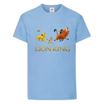 Футболка дитяча Король Лев (Lion King) світло-блакитна (LK-friends-3-blue) 140 см