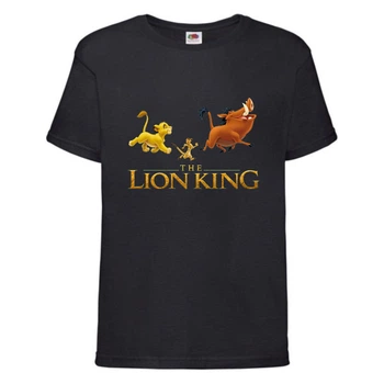 Футболка дитяча Король Лев (Lion King) чорна (LK-friends-3-black) 140 см