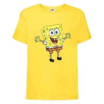 Футболка дитяча Спанч Боб 4 (Sponge Bob) жовта 128 см