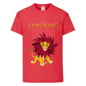 Футболка дитяча Король Лев (Lion King) червона (LK-simba-3-red) 128 см