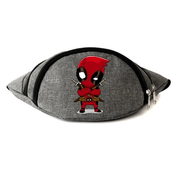 Сумка Бананка на пояс Дедпул Марвел Deadpool (Marvel-D-02) Cappuccino Toys сіра