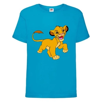 Футболка дитяча Король Лев (Lion King) блакитна (LK-simba-5-blue) 128 см
