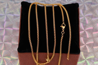 Цепь Xuping Jewelry колос 60 см 2 мм золотистая