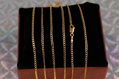 Цепь Xuping Jewelry панцирная закрученая 60 см 2 мм золотистая